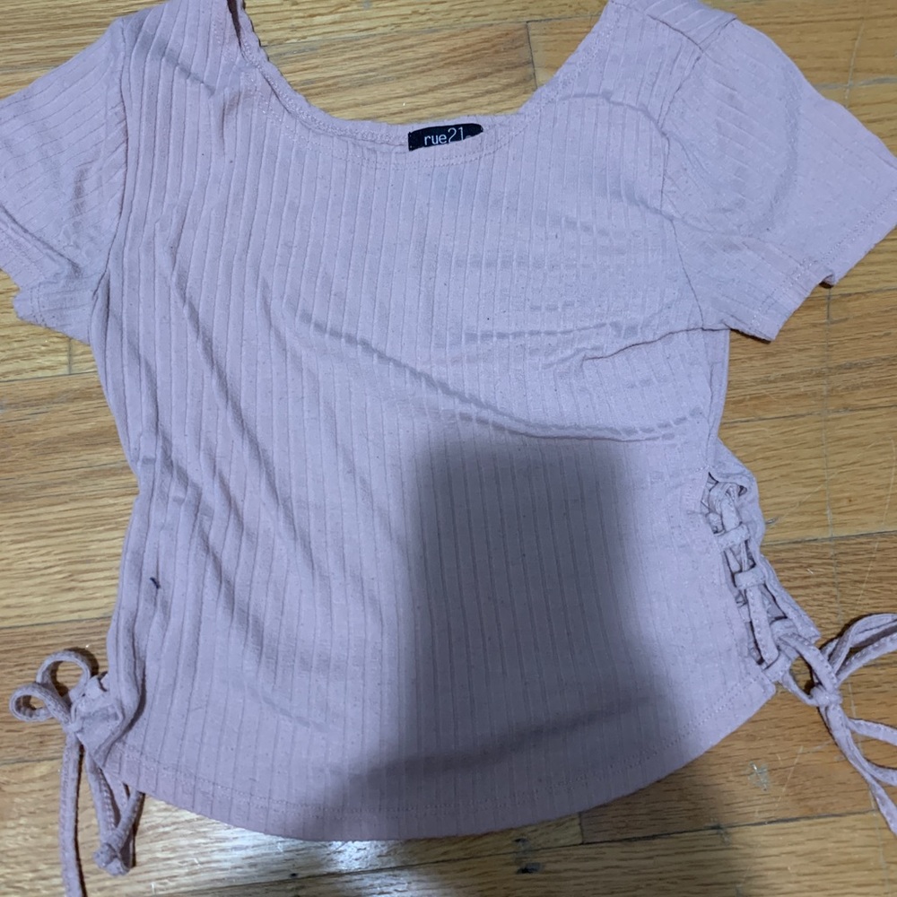 Pink crop top